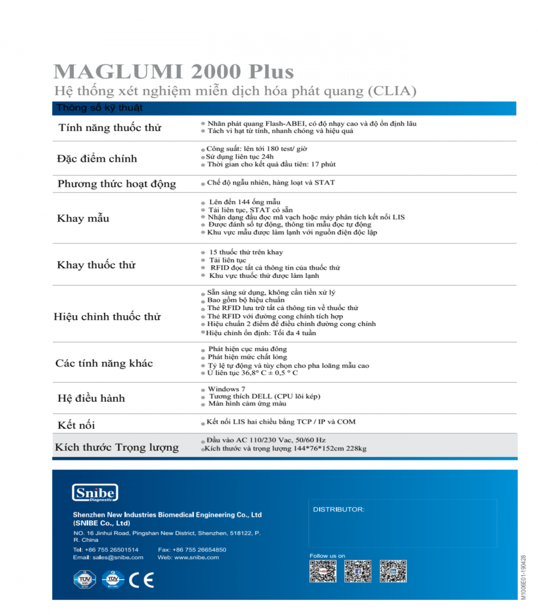 Máy miễn dịch tự động Maglumi 2000 Plus
